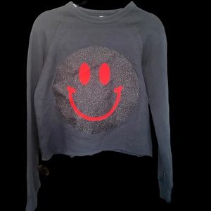 Hipchik Sparkly Smiley face Sweater